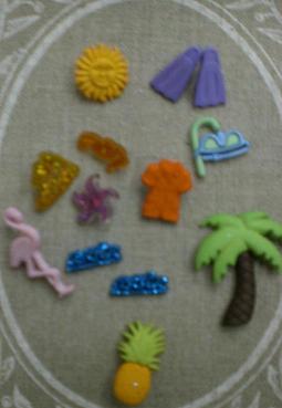 boutons décoratifs a la plage