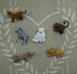 boutons animaux d'afrique