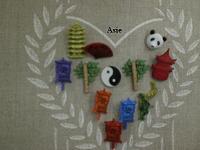 Bouton décoration asie