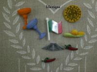 Bouton décoration Mexique