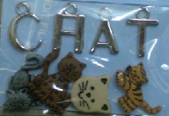 boutons décoratifs chats