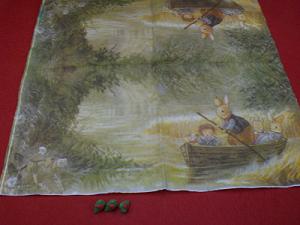 serviettes collage,décoration